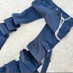 Santana Labs Stacked Black Jeans